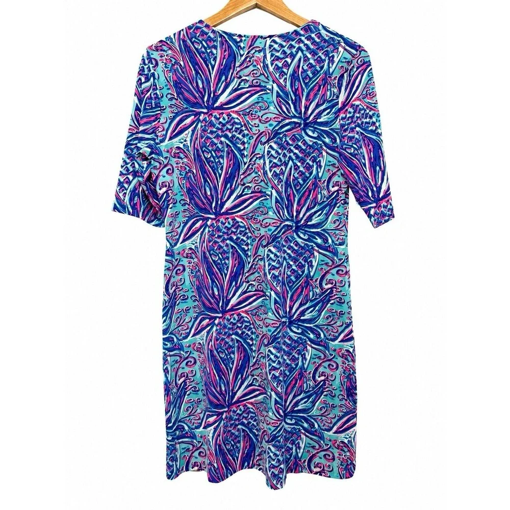 Anthony's Resort Wear Womens Dress Medium Abstract Coral Coastal Print
